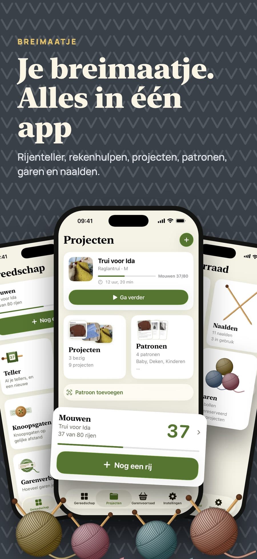 BreiMaatje: Je maatje bij het breien. Alles in één app