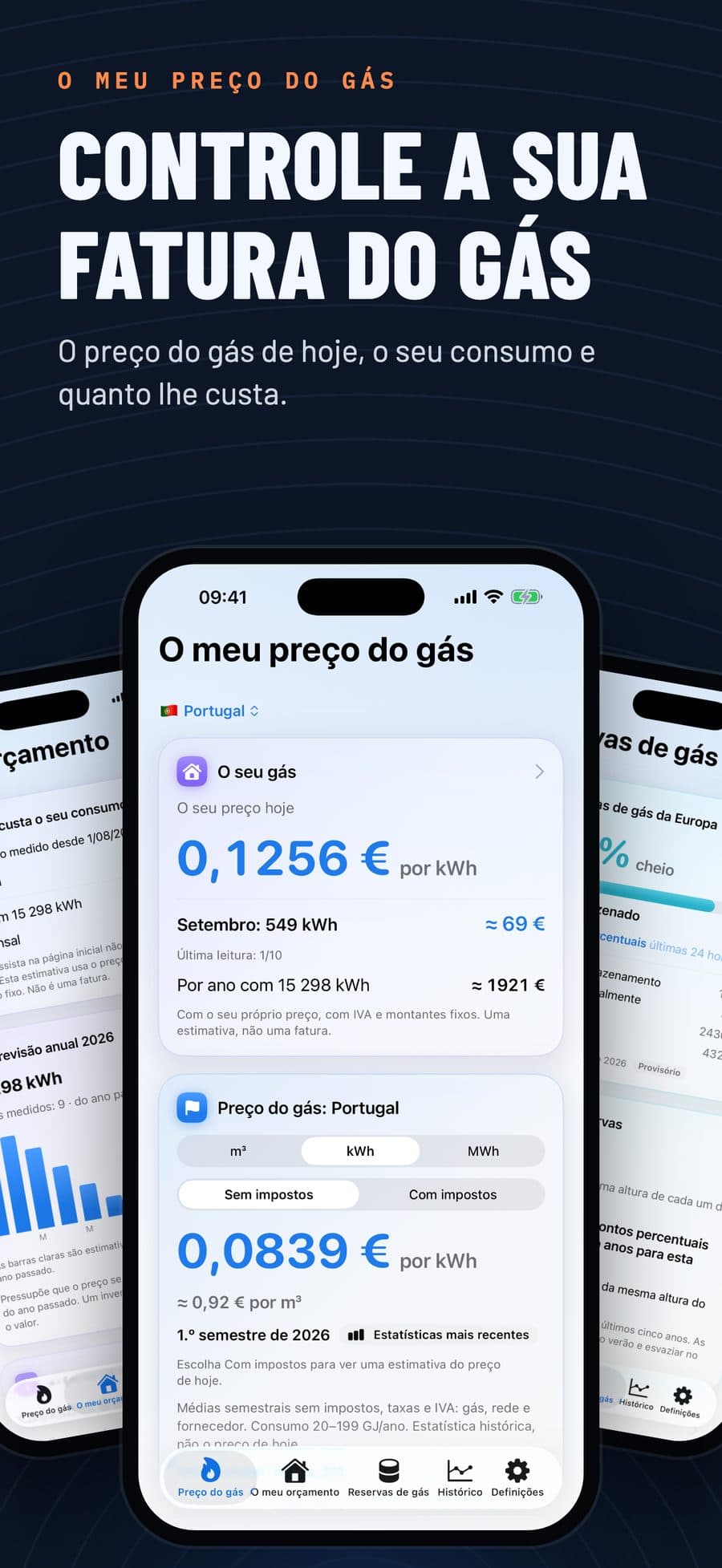 O meu preço do gás: Controle a sua fatura do gás